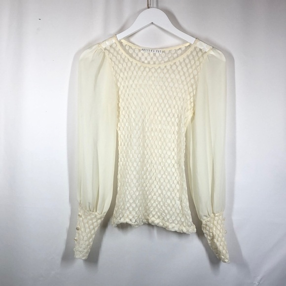 Potter’s pot top with long sleeves elastic hem S - Picture 1 of 7